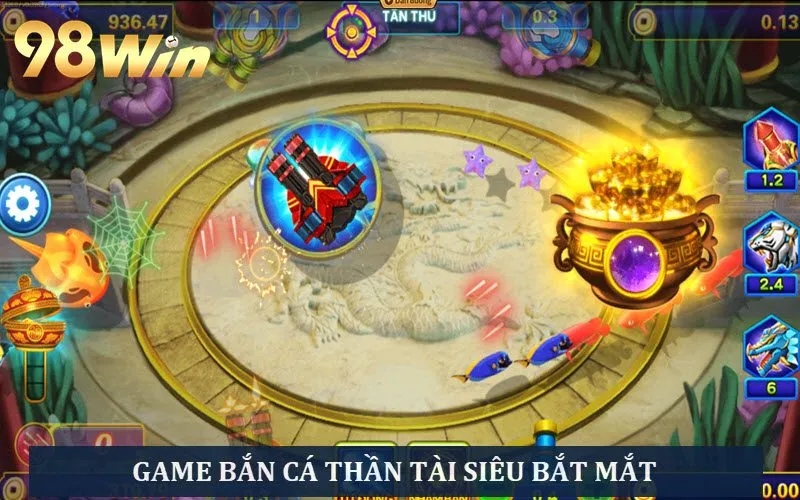 Bắn cá thần tài săn vàng khủng tại bắn cá 98WIN